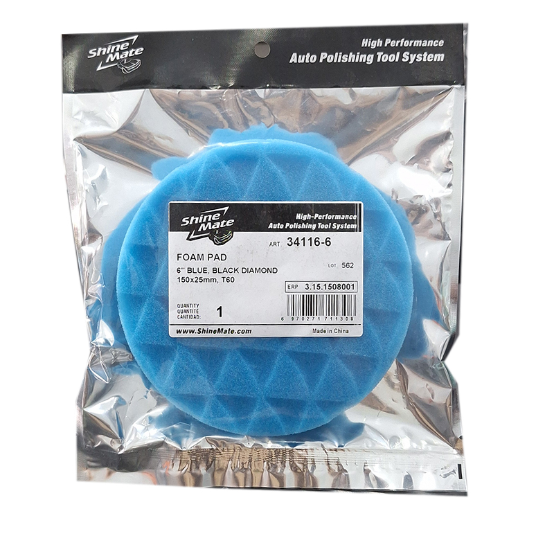 پد اوربیتال متوسط شاین میت 150mm  آبی دیاموند